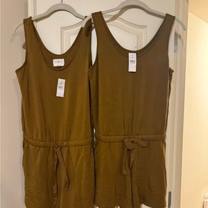 Brand new Lou & Grey romper. Olive green color.